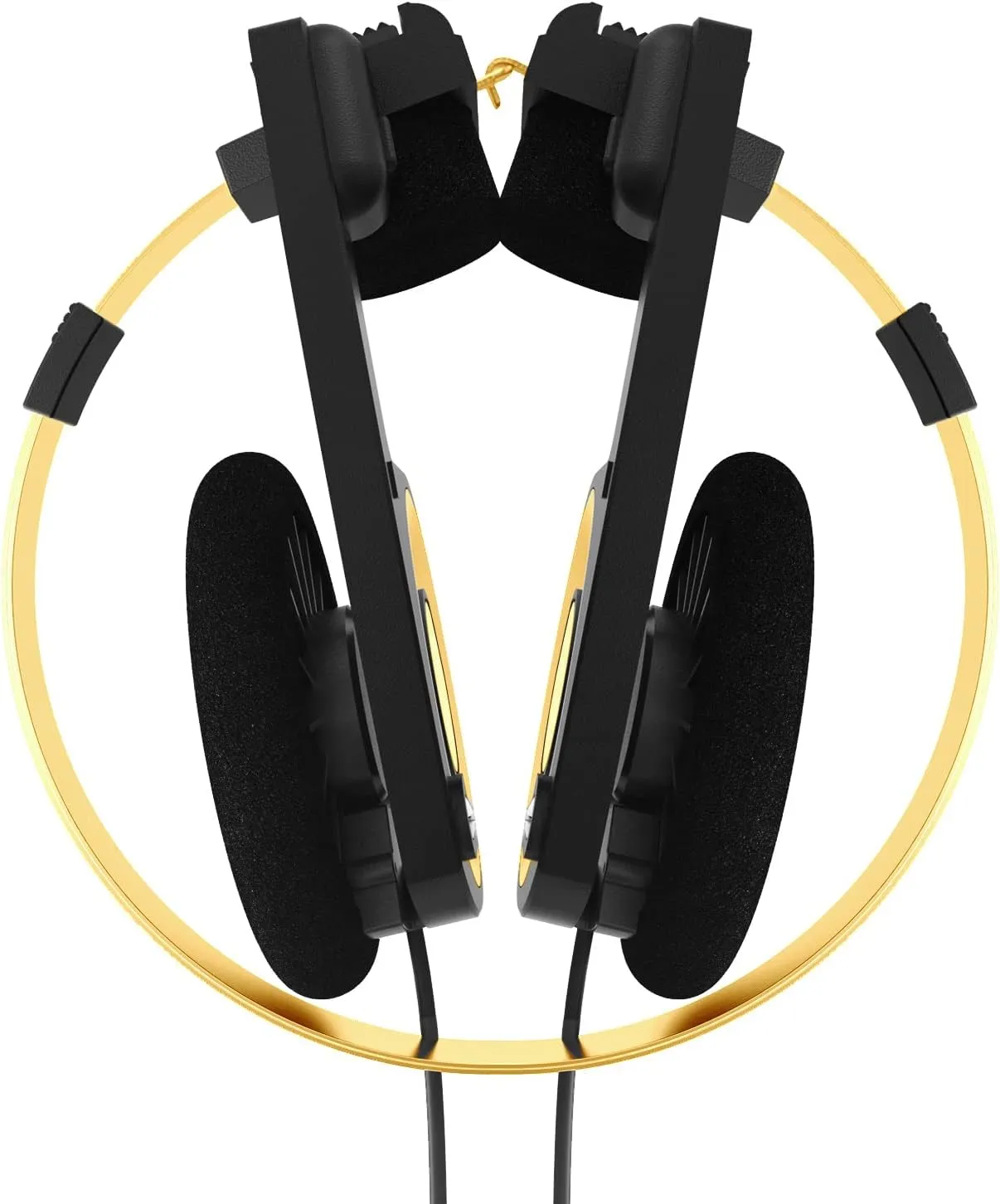 Koss Porta Pro Limited Edition Black Gold On-Ear Headphones, in-Line Microphone, Volume Control and Touch Remote Control, Includes Hard Carrying Case, Wired with 3.5mm Plug, Black and Gold