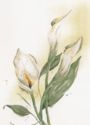 Lanarte counted cross stitch kit Calla lily flower