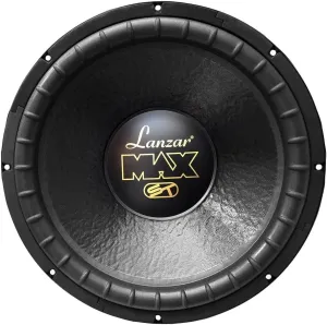 Lanzar 15in Car Subwoofer Speaker - Black Non-Pressed Paper Cone, Stamped Steel Basket, Dual 4 Ohm Impedance, 1200 Watt Power and Rubber Suspension for Vehicle Audio Stereo Sound System - MAX15D