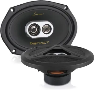 Lanzar 3-Way Universal Car Stereo Speakers - 200W 5” x 7” / 6” x 8” Universal OEM Quick Replacement Component Speakers Vehicle Door/Side Panel Mount Compatible, Pro Audio Car Speakers DCT6.93 (Pair)