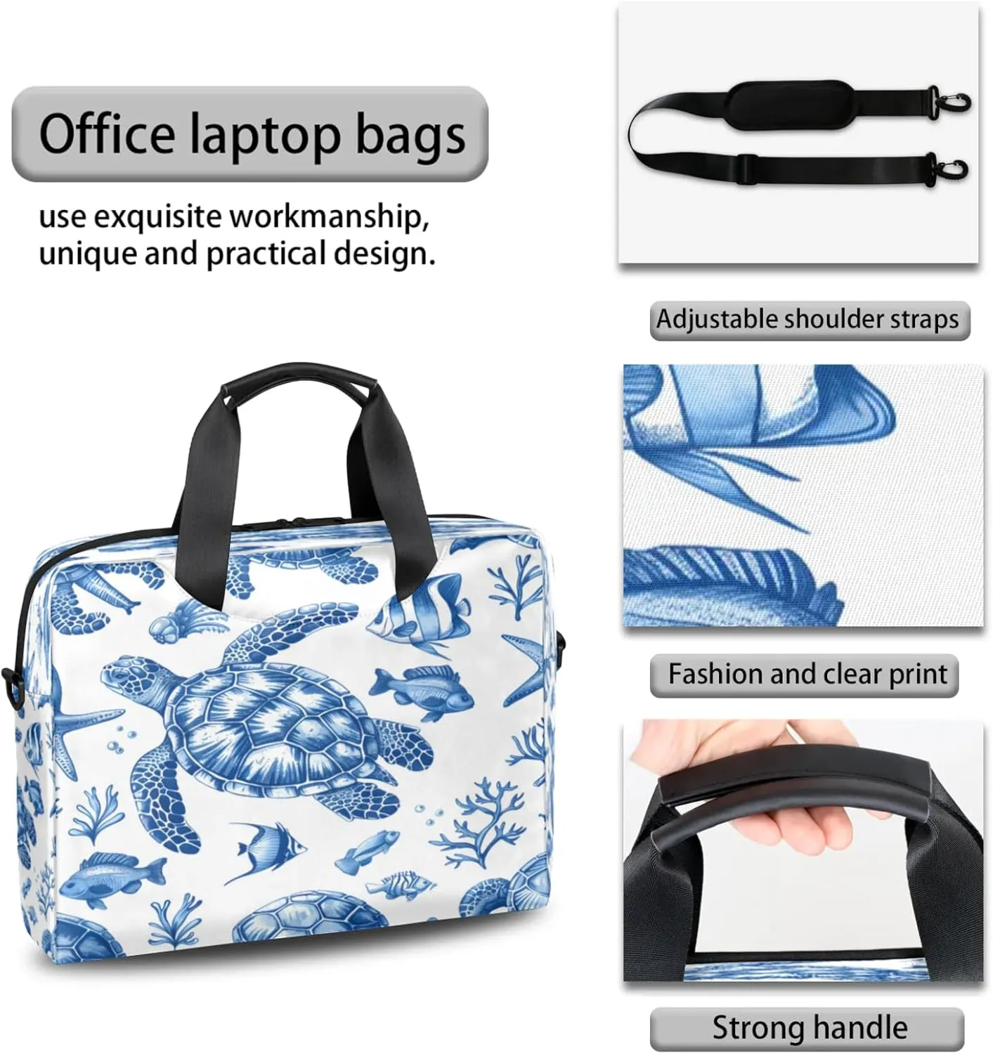 Laptop Carrying Case, Laptop and Tablet, Sleek Design, Water-Repellent Fabric, Business Casual, Casual Toploader