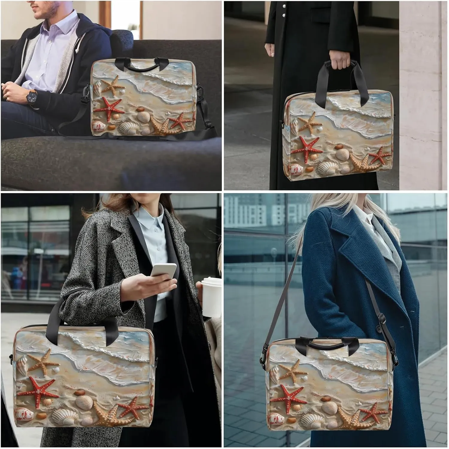 Laptop Carrying Case, Laptop and Tablet, Sleek Design, Water-Repellent Fabric, Business Casual, Casual Toploader