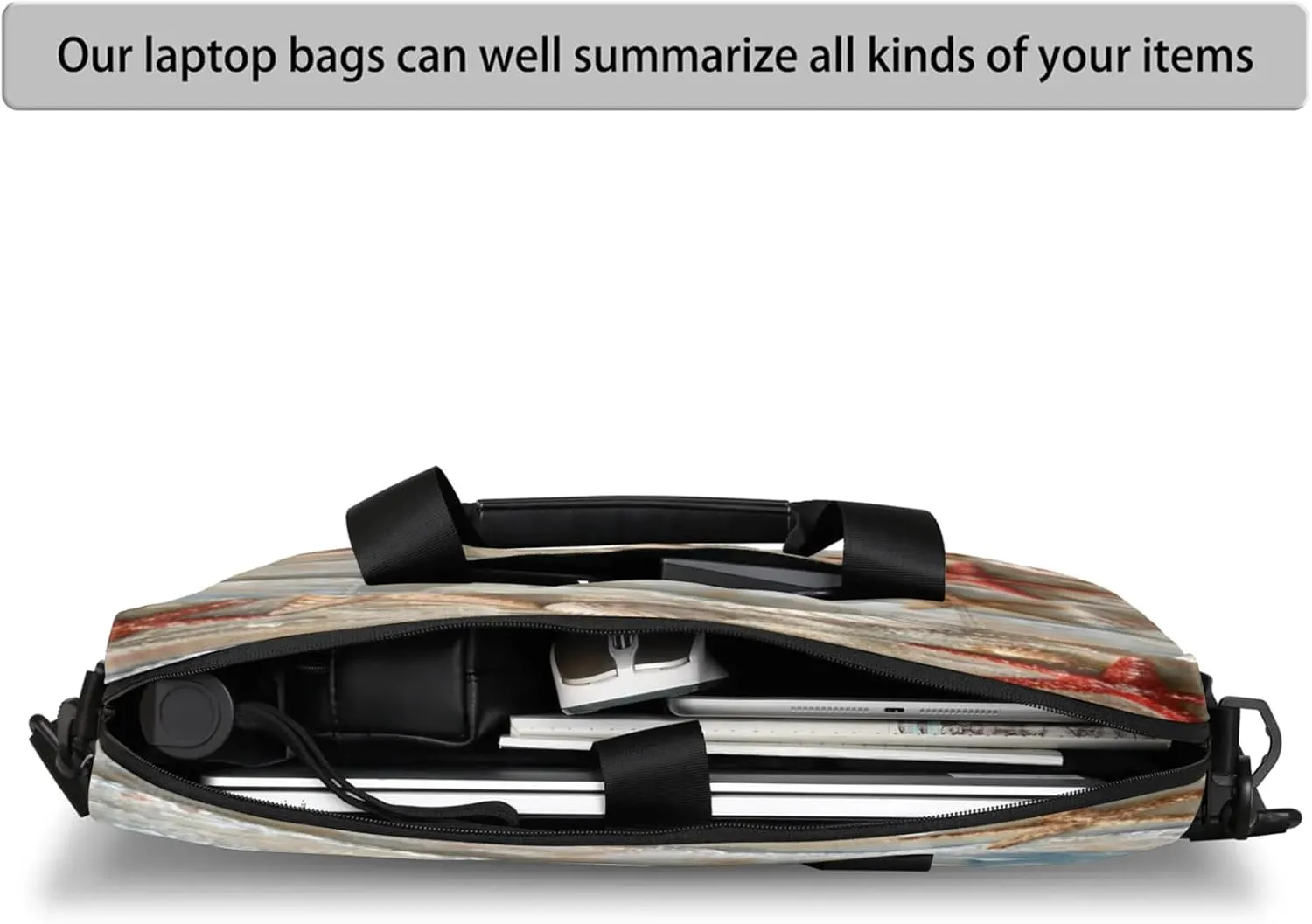 Laptop Carrying Case, Laptop and Tablet, Sleek Design, Water-Repellent Fabric, Business Casual, Casual Toploader