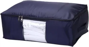 Large Capacity Quilt Storage Bag Oxford Fabric Compressible Waterproof Dustproof Large Size 60x40x25cm for Blankets and Coats