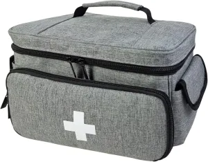 Large Portable Medicine Storage Bag Empty Travel Kits Medicine Bags Organizer Outdoor Survival Bag Bag Empty Organizer Waterproof Large For Home Travel Medicine Bag