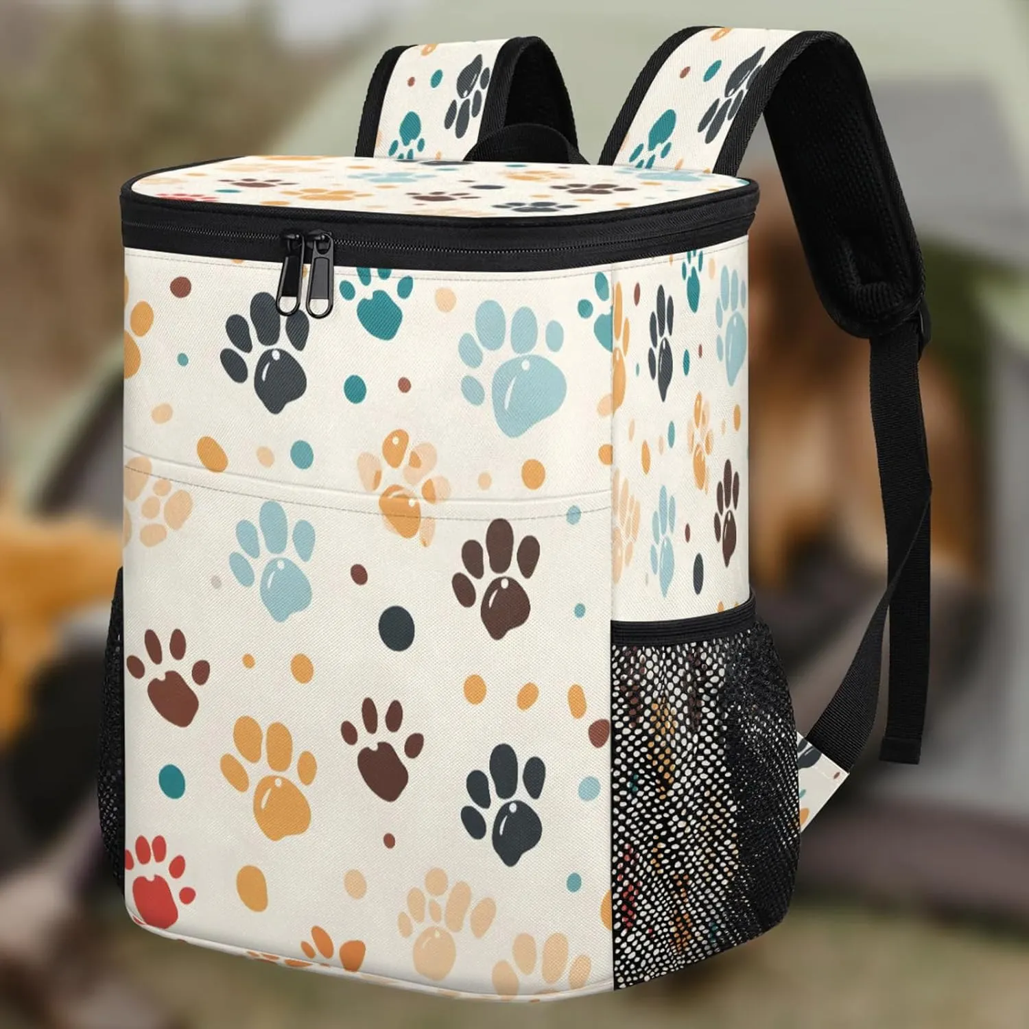 Large Waterproof Insulated Cooler Backpack, Leak Proof Backpack 30 Cans, Lightweight Cooler Bag for Camping