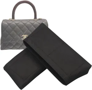 Lckaey Bag Organizer For coco handle large bag organizer Felt insert 2020black-L
