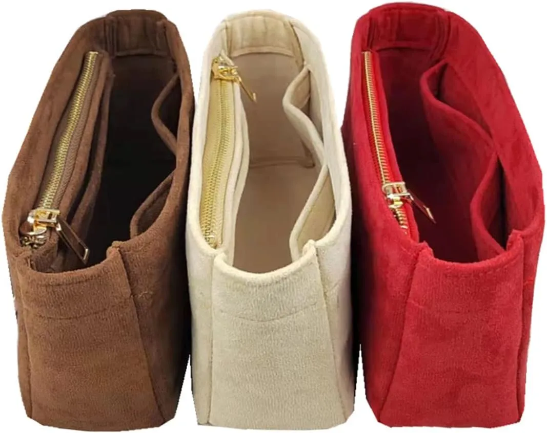 Lckaey Purse Organizer Insert, used for new Diane stick liner bag storage and sorting bag2072Dark coffee