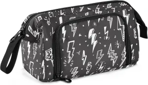 Lightning Bolts Pencil Case Pouch Big Capacity Pencil Bag Box Organizer Pen Case with Zipper Pencil Cases for Teen Girls Boy College Women School