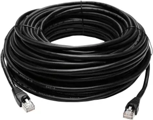 Lorex Outdoor CAT6 Ethernet Cable, for Use with 4K Wired Security Cameras, Weatherproof and Direct Burial Underground, 10GB/Second, 100 Feet (30m)