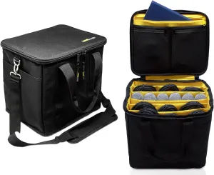 Loudmouth Cable File Bag | Cord & Accessory Musician Organization | Travel DJ Gig Bag for Professional DJ Gear, Musical Instrument and Accessories | 12" x 10" x 11”