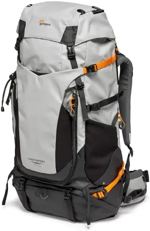 Lowepro PhotoSport PRO BP 70L, Backpack for Reflex and Mirrorless Cameras, Front and Rear Access, Removable Camera Insert, Accessory Straps, Size: S/M, Colour Dark/Light Gray