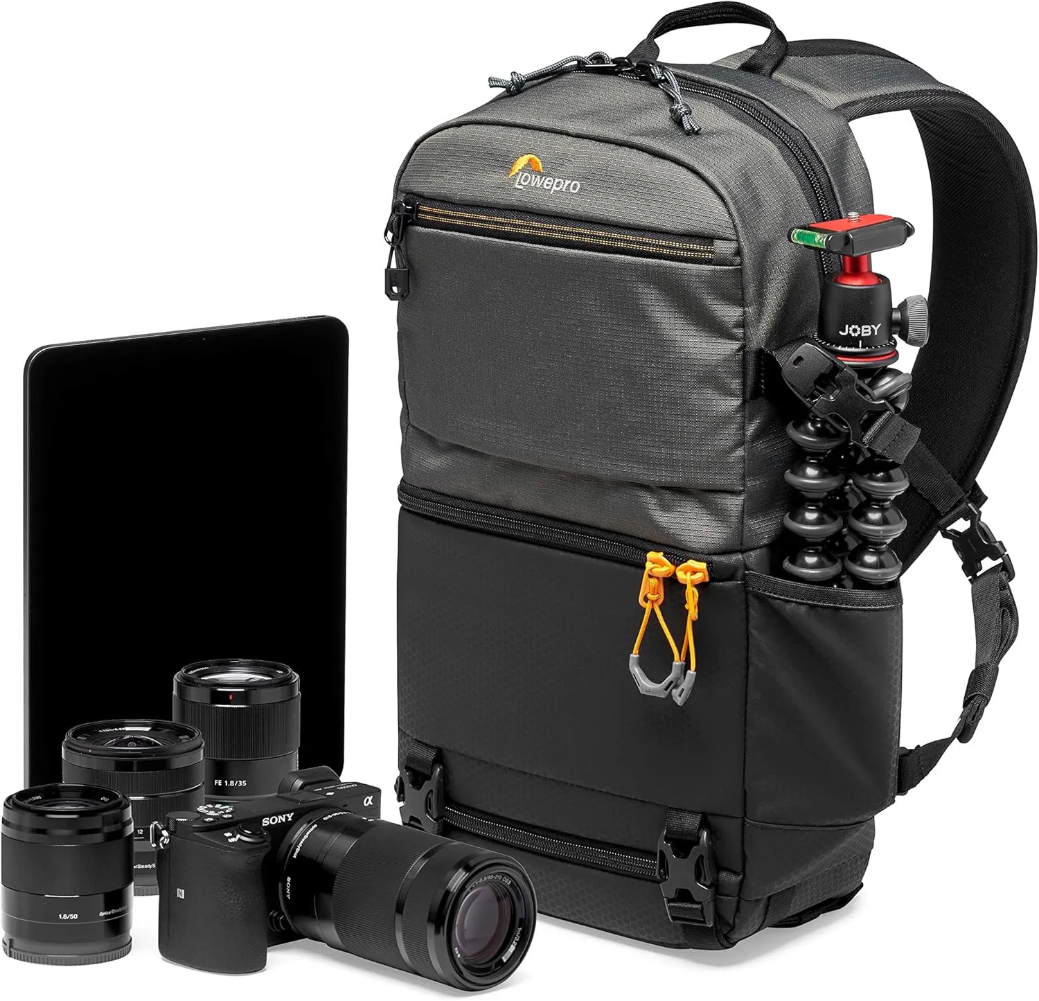 Lowepro Slingshot SL 250 AW III Mirrorless and DSLR Sling Camera Bag with QuickDoor Access and 10 inch Tablet Compartment DSLR Accessories - for Sony A7, iPad, Surface Pro - 300D Ripstop - Grey