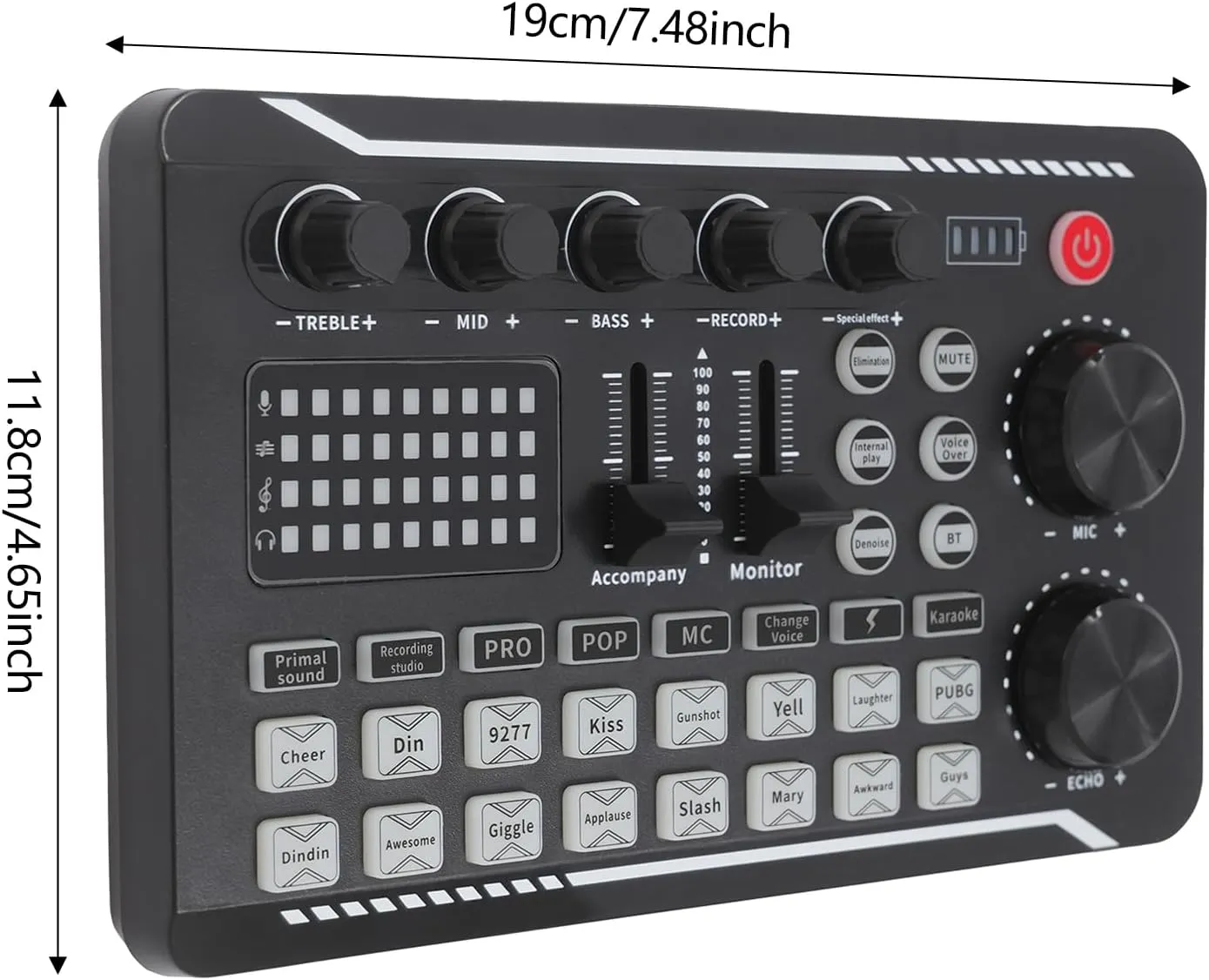 LOYALHEARTDY Podcast Equipment Bundle BM800 Condenser Mic & F998 Live Sound Card with Voice Changer - Multi-functional Studio Microphone for Streaming, Recording, Gaming (Gold/Black, 16 Sound Effects)