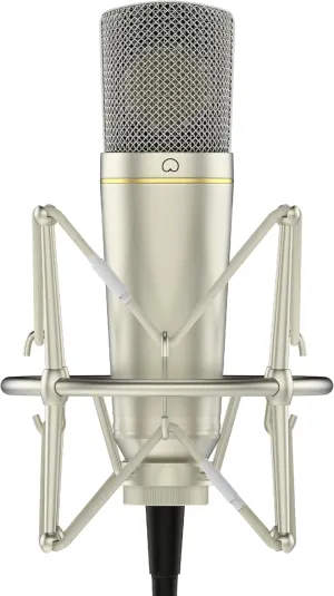 MA-67 Studio Condenser Microphone, 34mm Gold Large Diaphragm Capsule, Including Hydro Pop Filter, Metal Shock Mount, XLR Cable and Mic Bag - for Music Production, Vocal Recording and Podcasting
