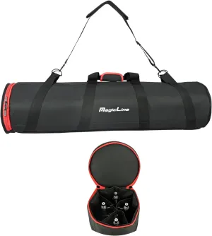 MagicLine Tripod Case with 4 Inner Compartments,39.4x9.8x9.8in Heavy Duty Tripod Bag with Shoulder Straps,All Padded Carrying Case for Light Stands,Mic Stands,Boom Stand,Tripod Monopod