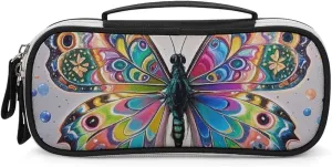 Makeup Bag Makeup Butterfly Drip Spray Watercolor Printed Organizer Travel Makeup Bag Cosmetic Bag for Portable Toiletry Bag Accessories Organizer