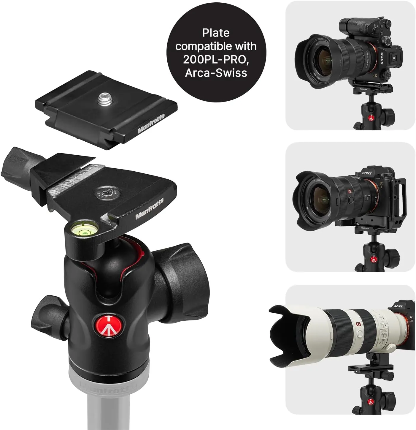 Manfrotto Befree Advanced AS, Camera Tripod, Twist Lock, Compatible with Arca-Swiss, Portableand Compact, Alumiium, Travel Tripod Kit, Ball Head, for DSLR, Mirrorless, Camera Accessories