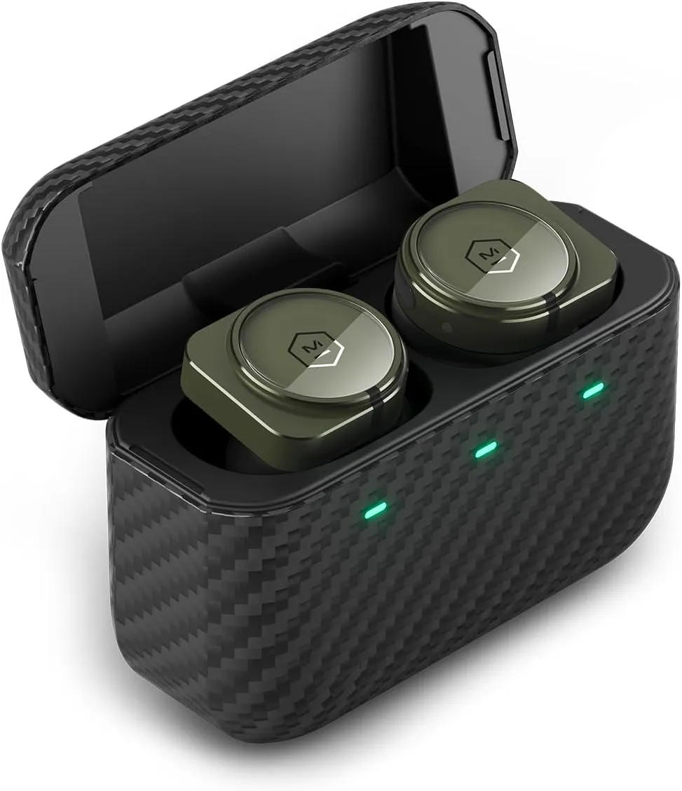 Master and Dynamic MW09 True Wireless Earphones Bluetooth Noise Cancelling Headphones/Earbuds Green