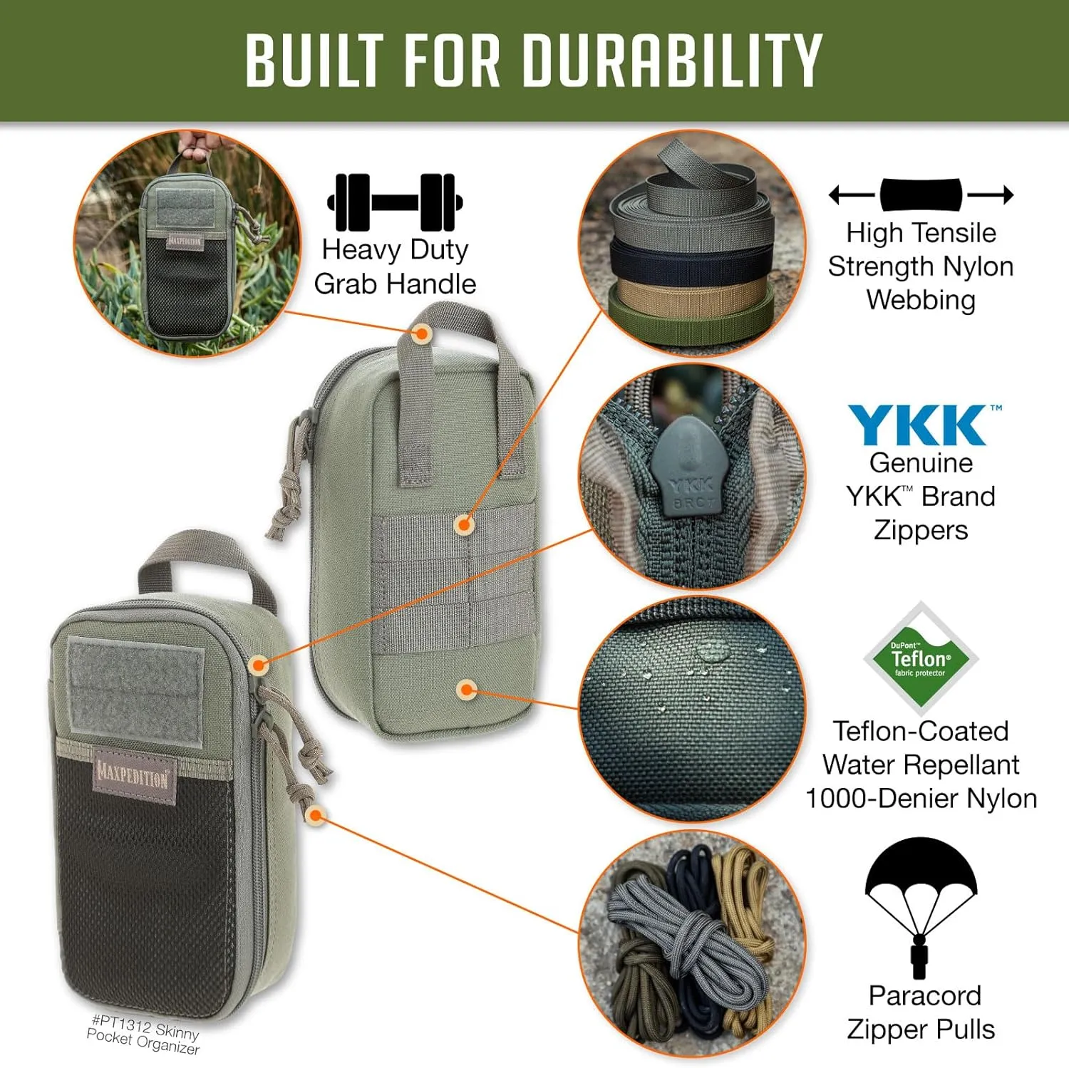 MAXPEDITION Skinny Pocket Organizer