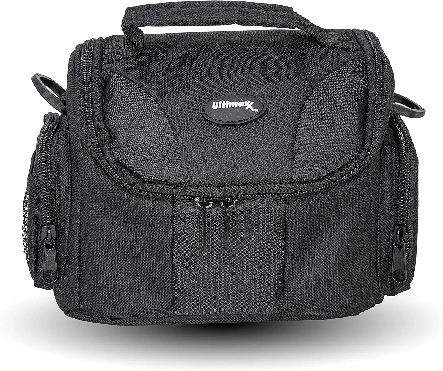 Medium Soft Padded Digital SLR Camera Travel Case/Bag with Clip-on Detachable and Adjustable Strap for Sony Alpha DSLR SLT-A33, A35, A37, A55, A57, A58, A65, A77, A77 II, A99, A100, A200, A230, A290, A300, A330, A350, A380, A390, A450, A500, A560, A550, A