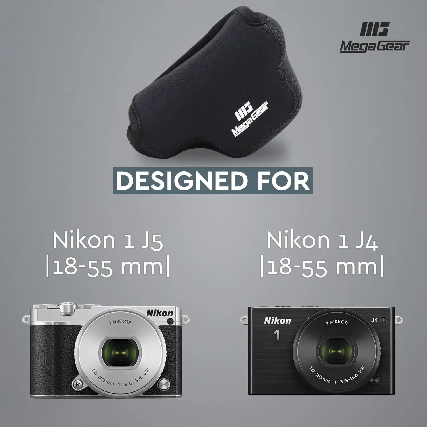 MegaGear Nikon 1 J5 (10-30mm), J4 Ultra Light Neoprene Camera Case