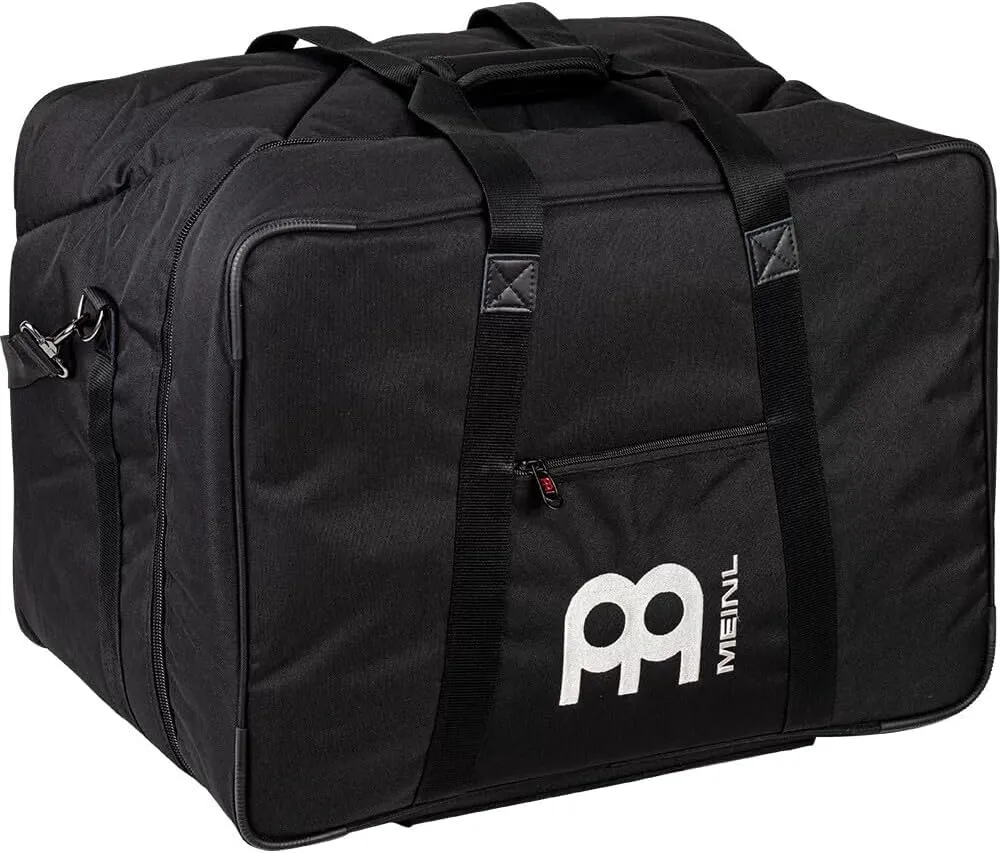 Meinl Percussion Professional Large Cajon Box Drum Bag — Heavy-Duty Fabric, Adjustable Shoulder Strap and Carrying Grip, 2-Year Warranty, Black, (MCJB-L)