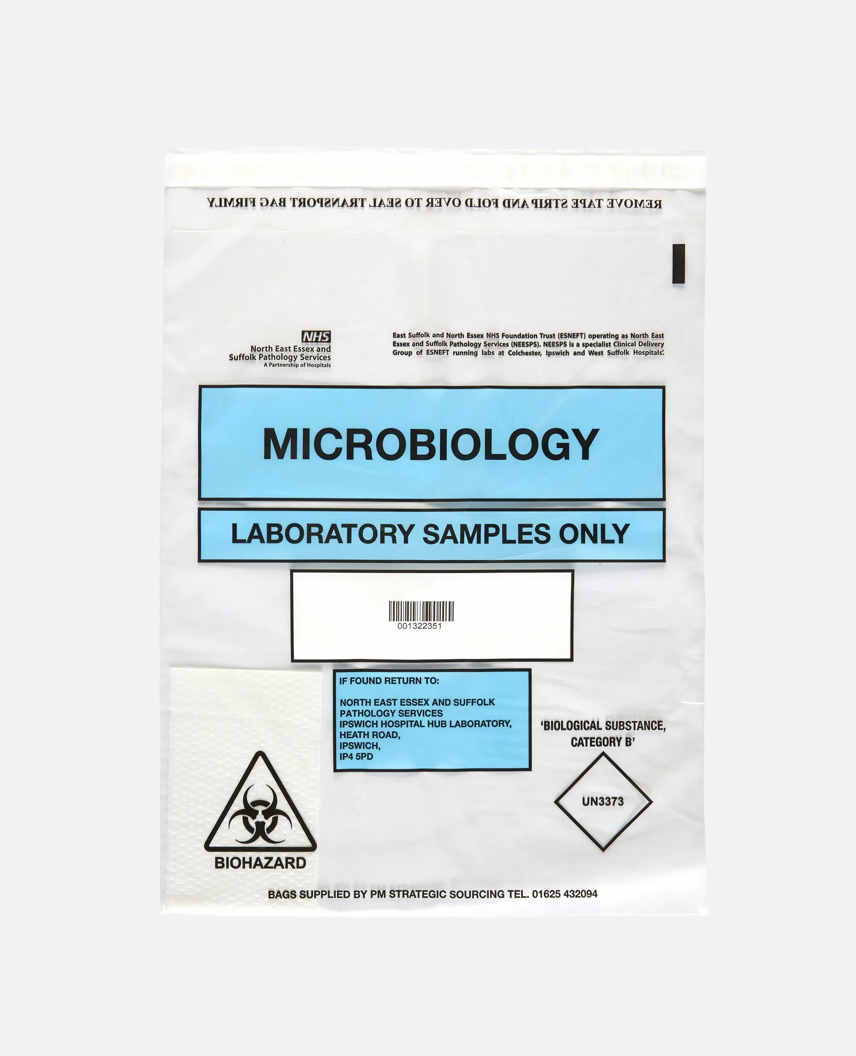 Microbiology Transport Bags