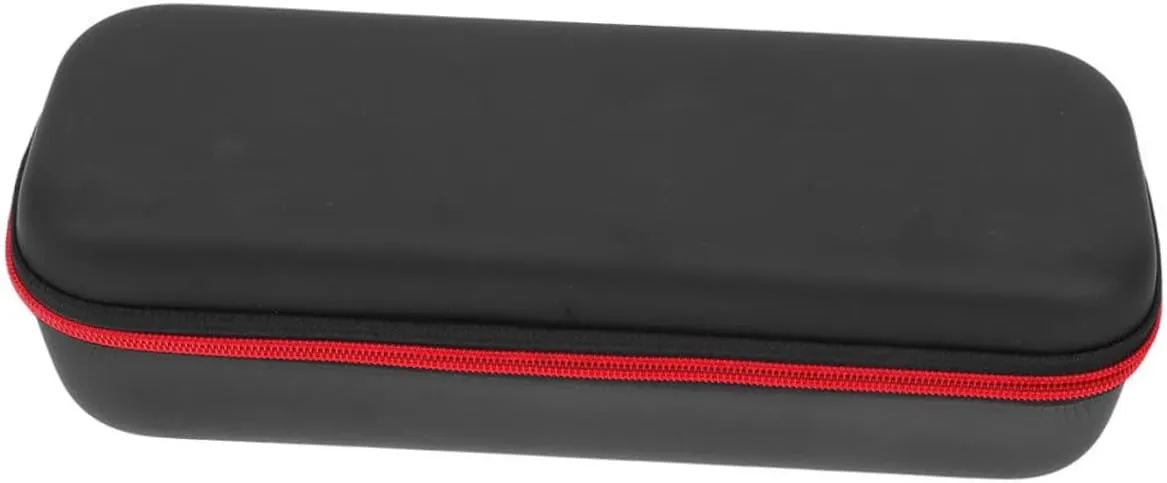 Microphone Storage Bag with Multi Space Convenient Zipper Closure Lightweight PU Leather Design for Travel and Storage of Accessories
