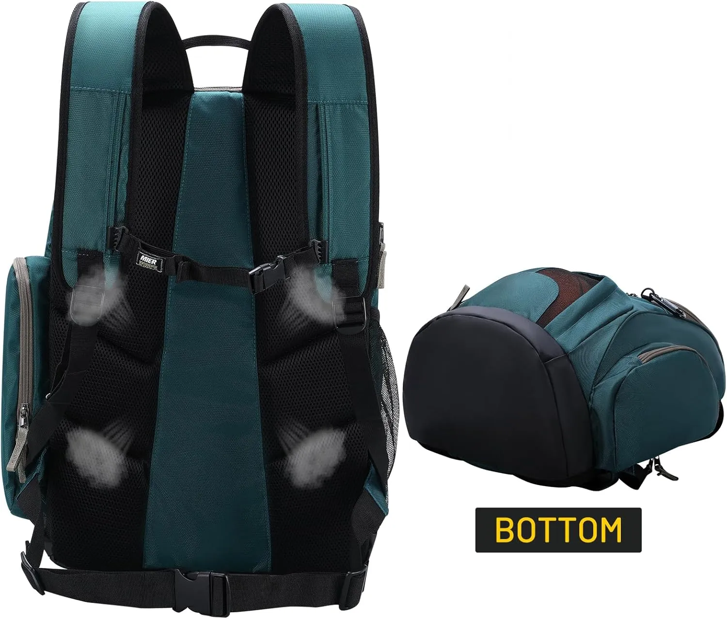 MIER Basketball Backpack Large Sports Soccer Bag with Ball/Shoes Holder for Men Women Volleyball Gym Equipment Training, 40L
