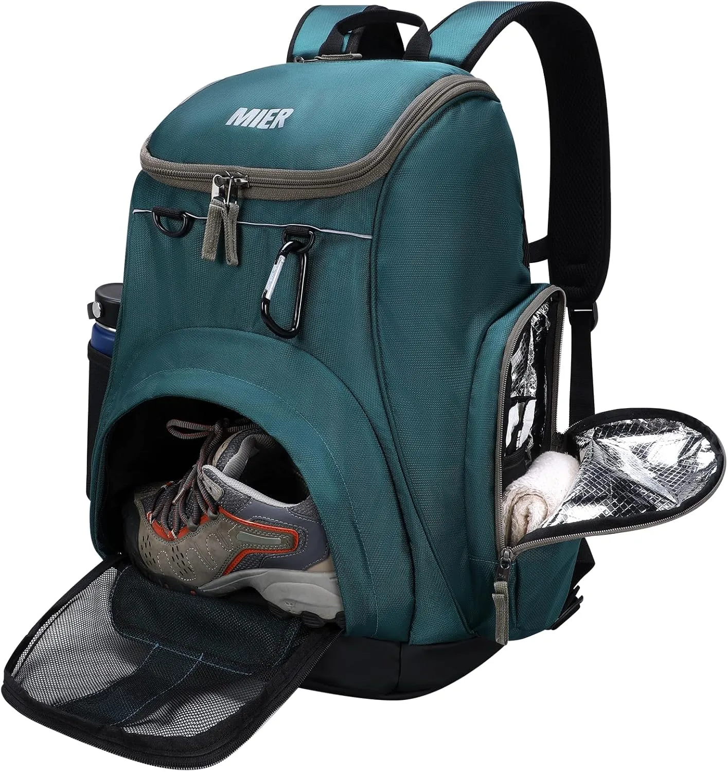 MIER Basketball Backpack Large Sports Soccer Bag with Ball/Shoes Holder for Men Women Volleyball Gym Equipment Training, 40L