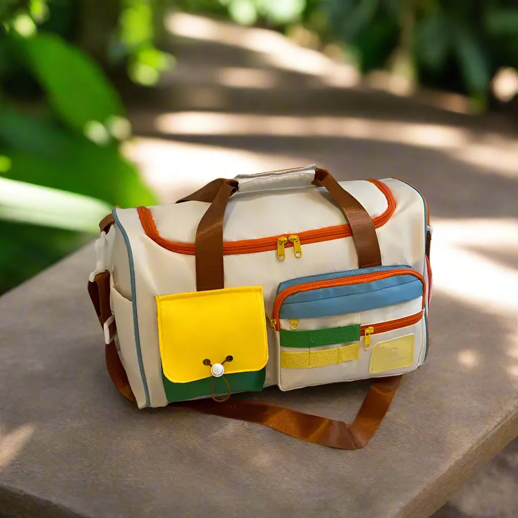Mighty | Color Block Multi Pockets Travel Bag