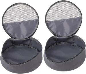 Milisten 2pcs Camping Utensil Storage Bag Portable Cooking Tools Organizer Zipper Ventilated Mesh Design for Plates Bowls Utensils for Outdoor Activities and Picnic