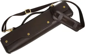 Milisten Flute Carrying Bag with Shoulder Strap Durable Storage Case for Wind Instruments Wear Resistant Flute Holder Practical Pouch for Travel and Protection Coffee Color