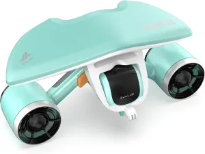 Mix Underwater Scooter with Action Camera Mount 30 Minutes 22lbf 131ft Waterproof Dual Motors Water Sports Swimming Pool Diving Snorkeling Water Scooter for Kids Adults Gray Battery Version