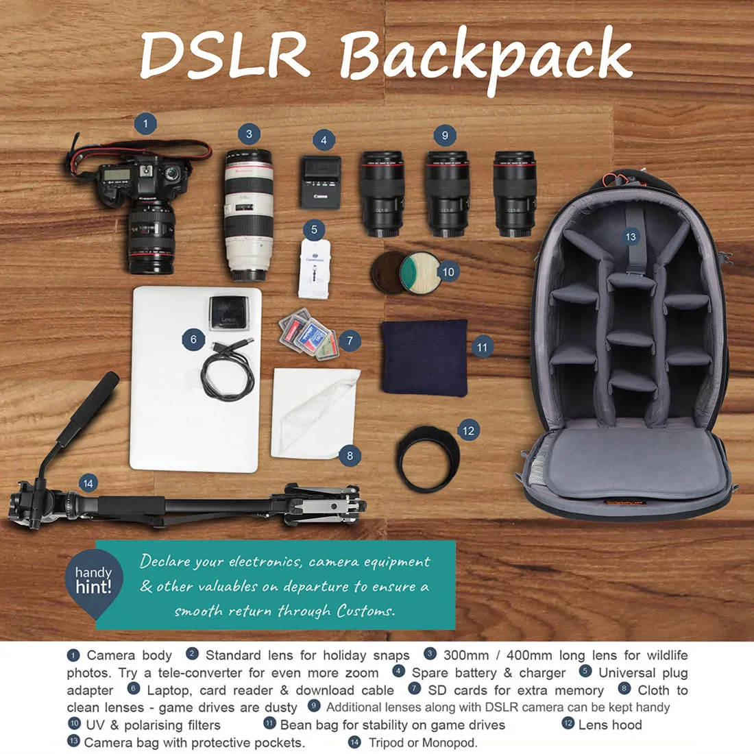 Mobius Eye Q PRO DSLR Backpack
