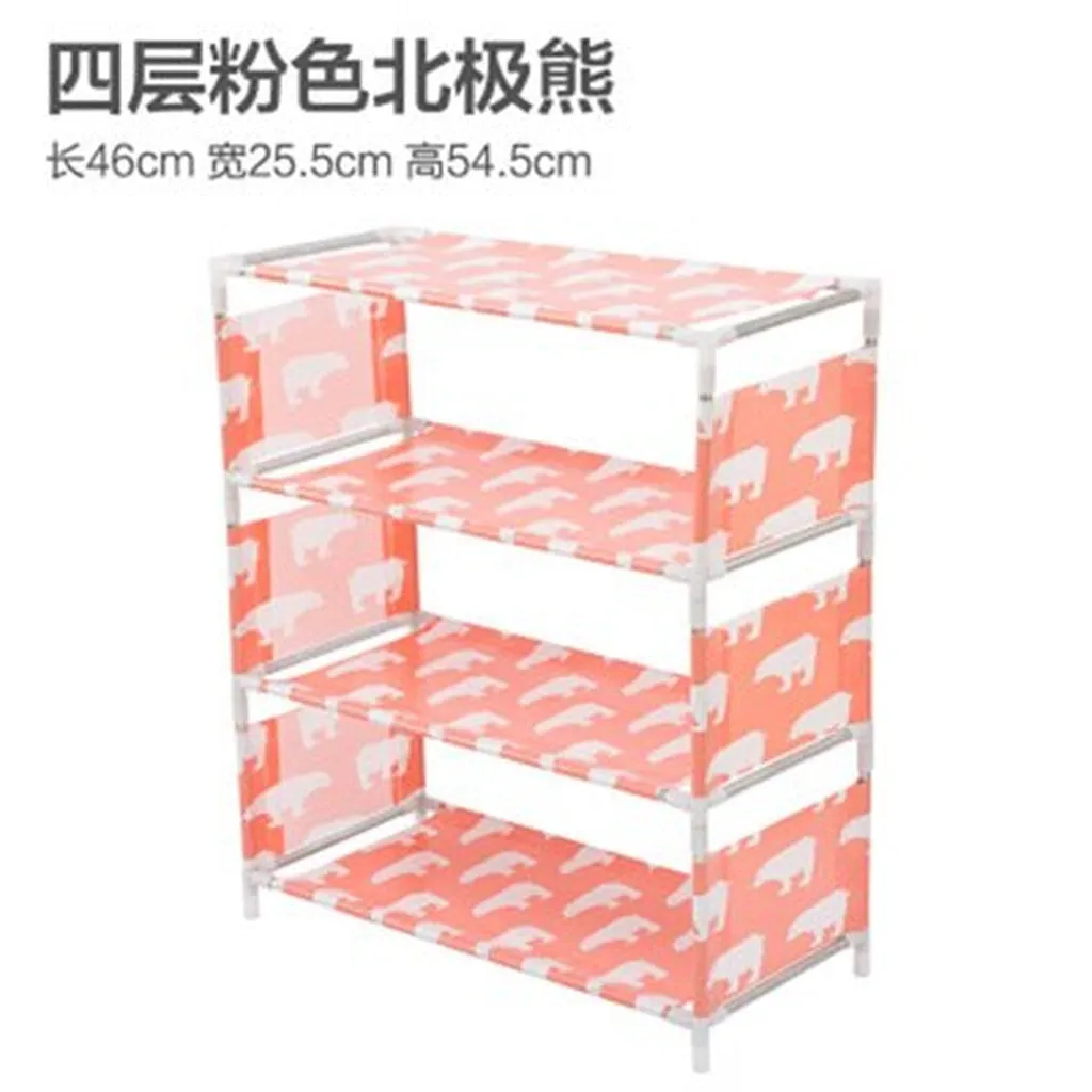 Modern Non-Woven Fabric Storage Shoe Rack Removable Door Shoe Cabinet Shelf Organizer Stand Holder Keep Room Tidy Saving Space