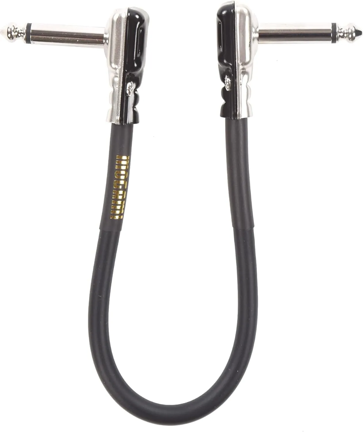 Mogami Gold Instrument PRR 1.0 Pancake Right Angle to Right Angle Pedal Cable - 10 inch