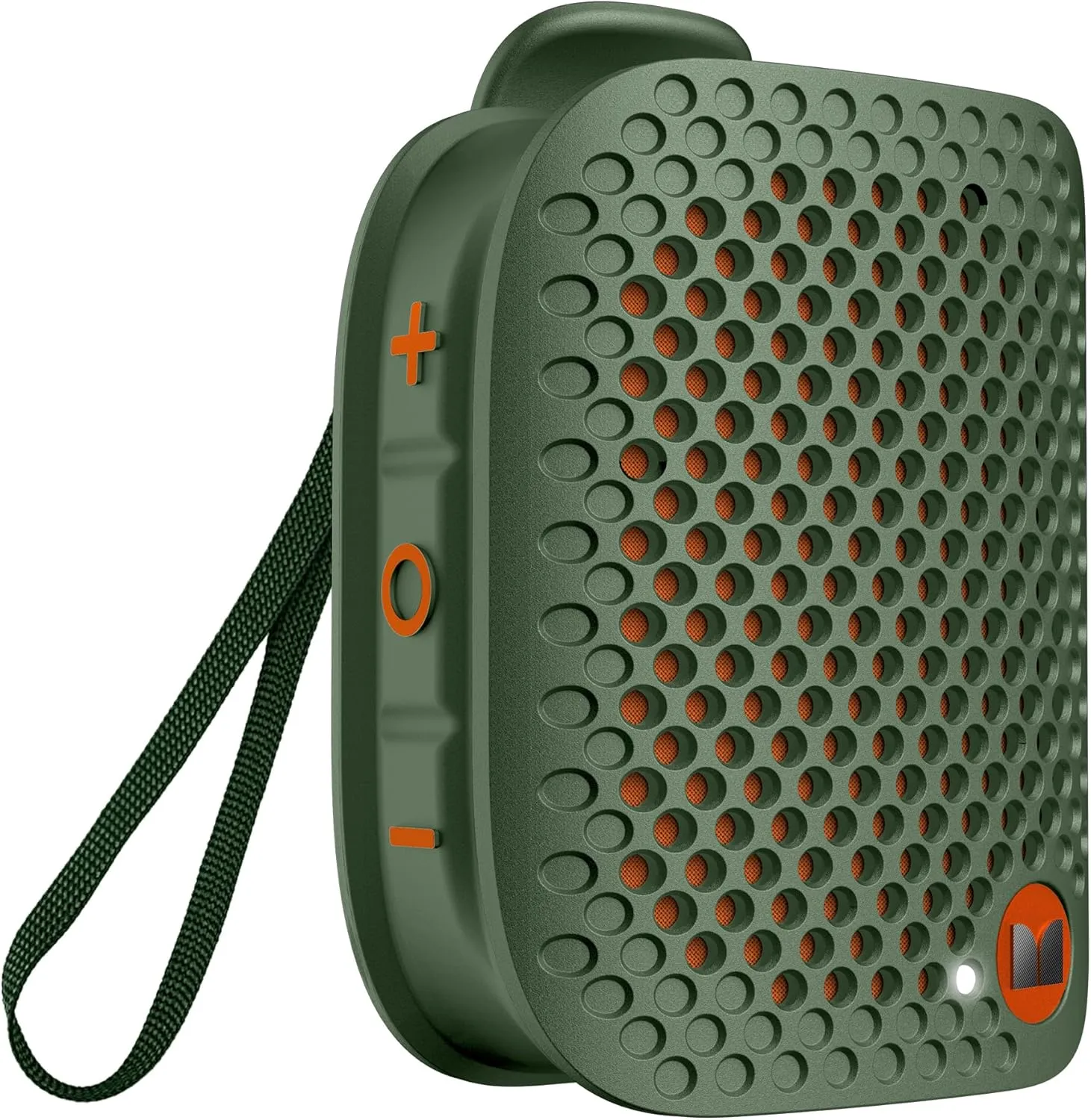 Monster Blaster Micro Bluetooth Speaker, Clip on Wireless Wearable Speaker for Hands-Free Calls and Music, Small Portable Speakers for Workout, Running, TWS, IPX7 Waterproof (Non-Magnetic), Green