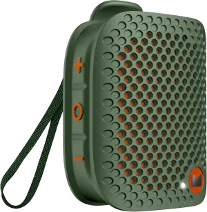 Monster Blaster Micro Bluetooth Speaker, Clip on Wireless Wearable Speaker for Hands-Free Calls and Music, Small Portable Speakers for Workout, Running, TWS, IPX7 Waterproof (Non-Magnetic), Green