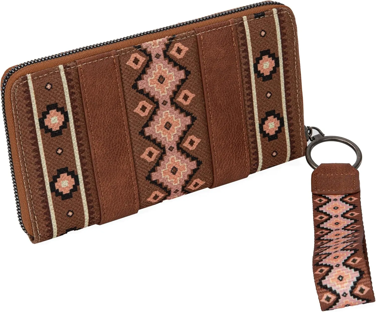 Montana West × Wrangler Wristlet Western Wallet Boho Aztec Credit Card Holder for Women