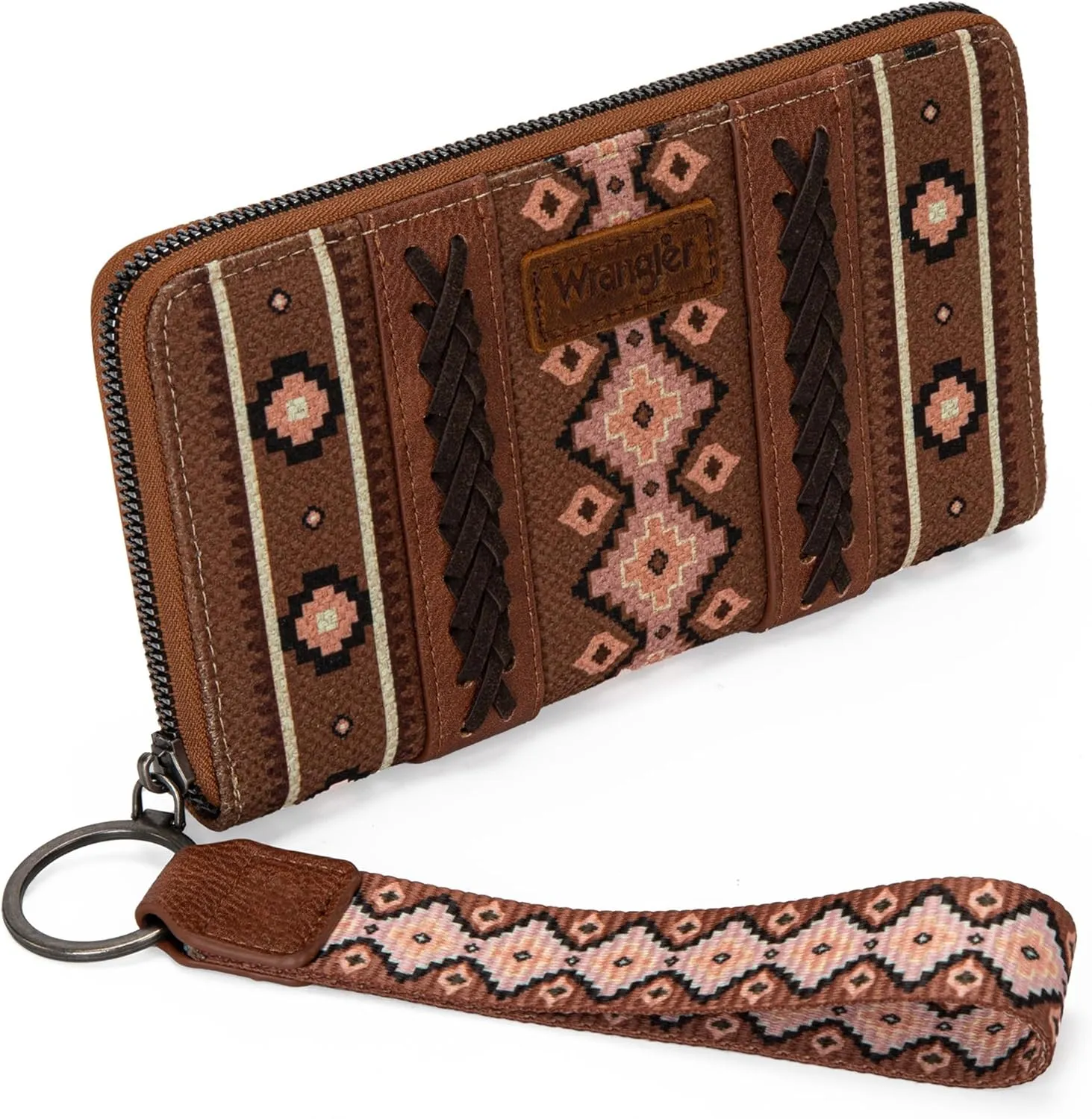 Montana West × Wrangler Wristlet Western Wallet Boho Aztec Credit Card Holder for Women