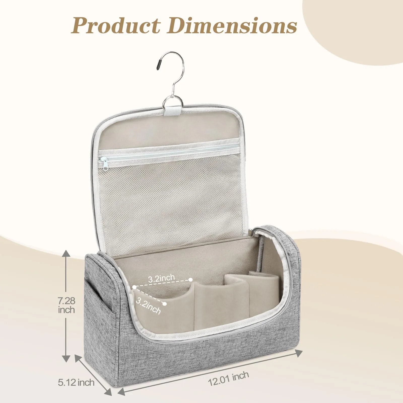 MOSISO Travel Carrying Case Bag Compatible with Dyson Airwrap Styler, Portable Storage Bag Organizer for Airwrap Styler and Attachments, Gray