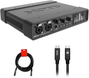 MOTU UltraLite-mk5 Desktop 18x22 USB Type-C Audio/MIDI Interface Bundle with IOGEAR USB Type-C To USB Type-C Cable and 20" XLR-XLR Cable
