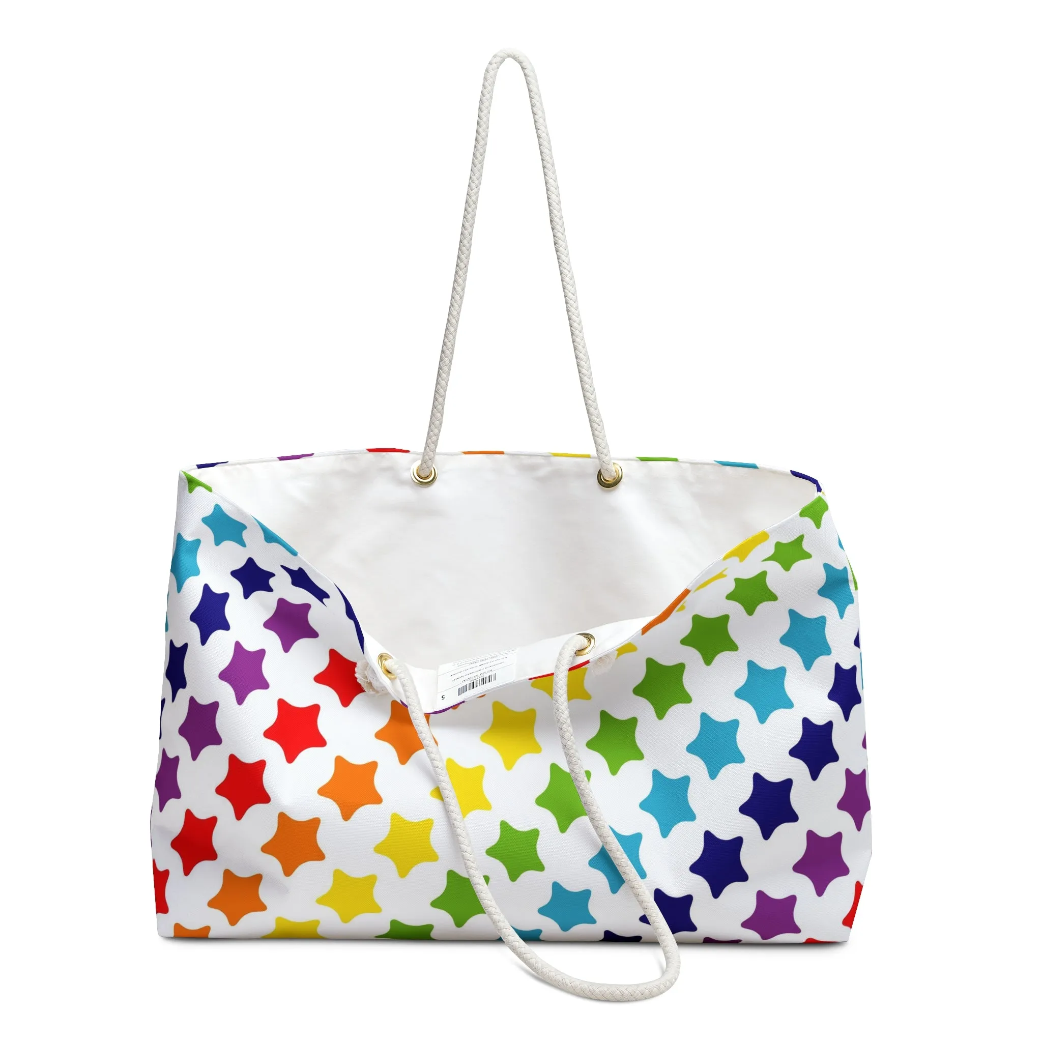 Multicolored Star Weekender Bag