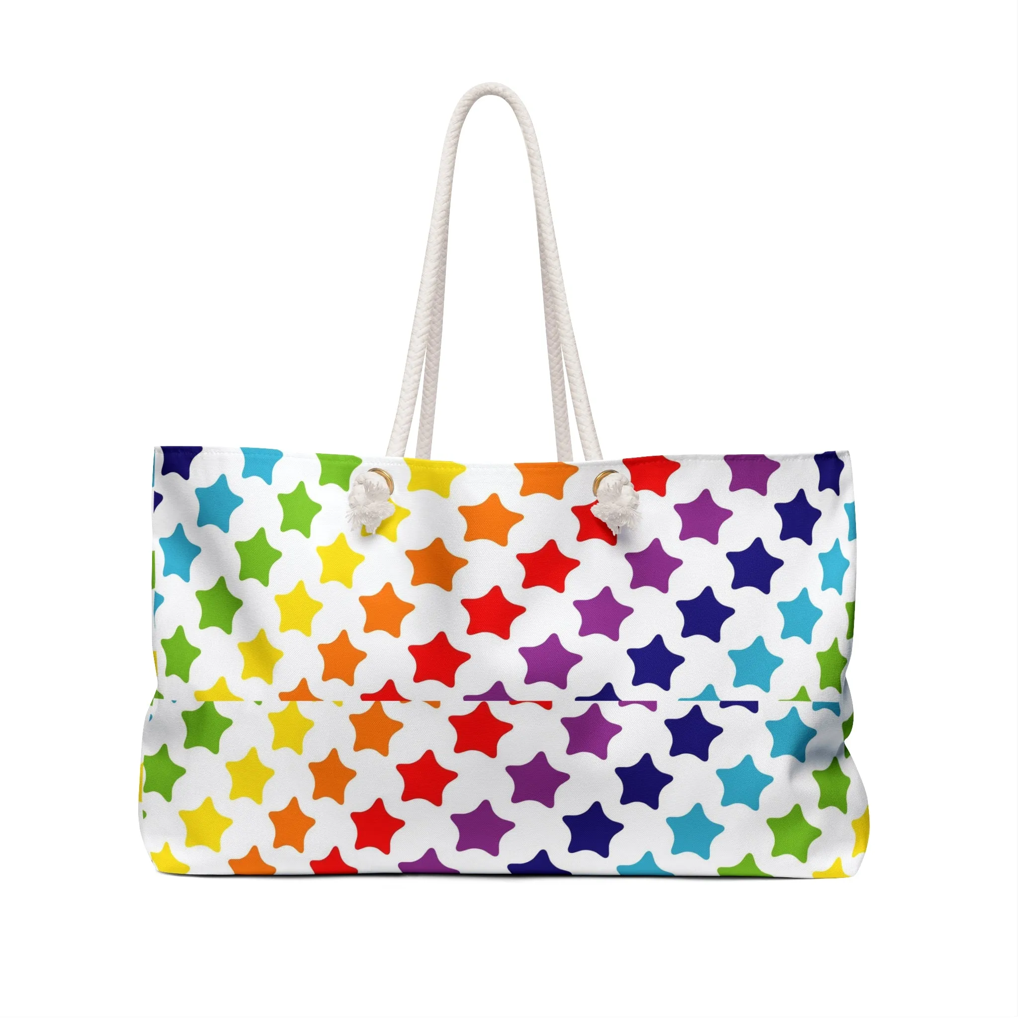 Multicolored Star Weekender Bag