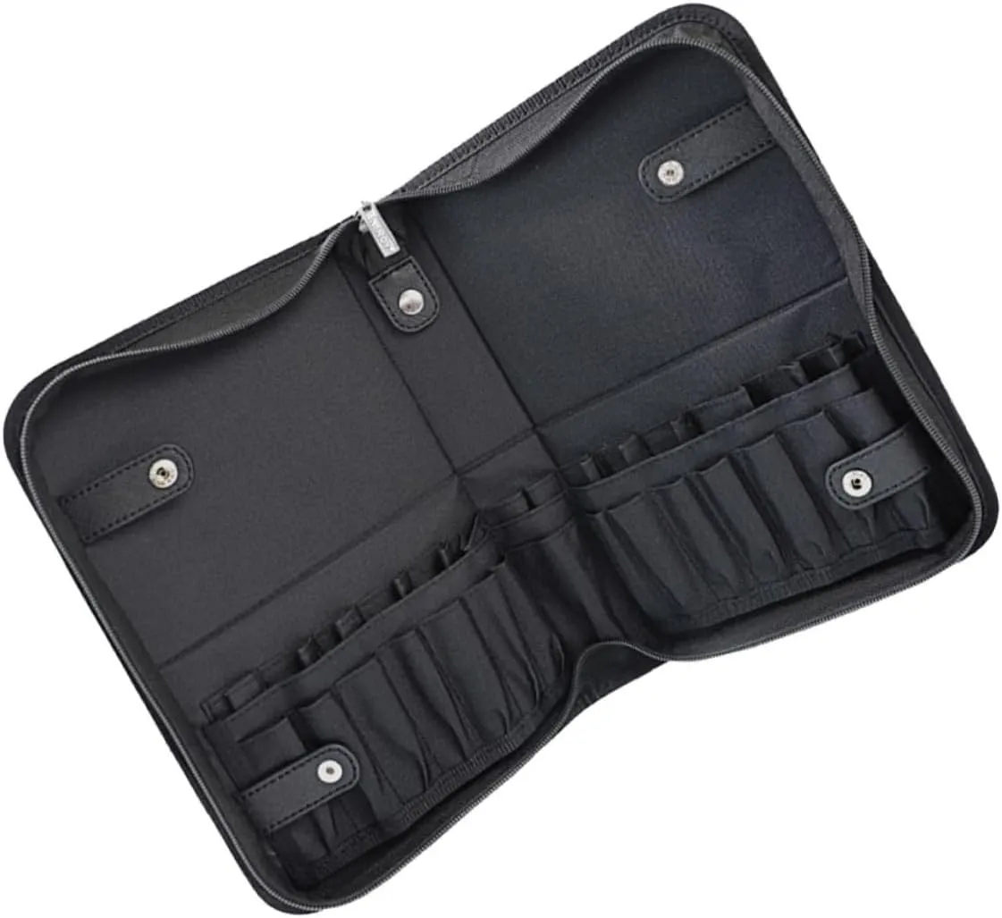 Multipurpose Makeup Brush Holder Case Slot Organizer Pouch for Cosmetics Travel Friendly Design Portable Makeup Brush Bag for Easy Carrying and Storage