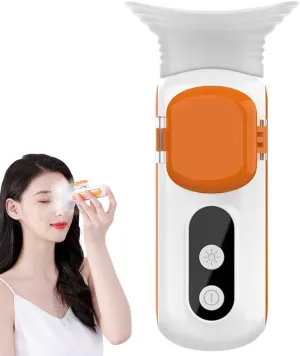 Nano Mister, 8ml 2 in 1 Mini Cool Face Mister, Rechargeable Dry Eye Spray, Portable Eye Mist Spray for Dry Eyes