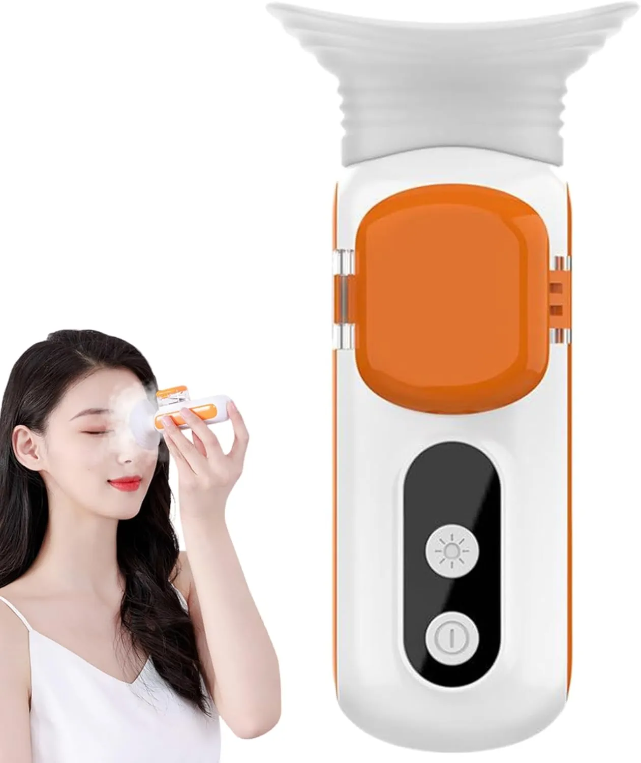 Nano Mister, 8ml 2 in 1 Mini Cool Face Mister, Rechargeable Dry Eye Spray, Portable Eye Mist Spray for Dry Eyes