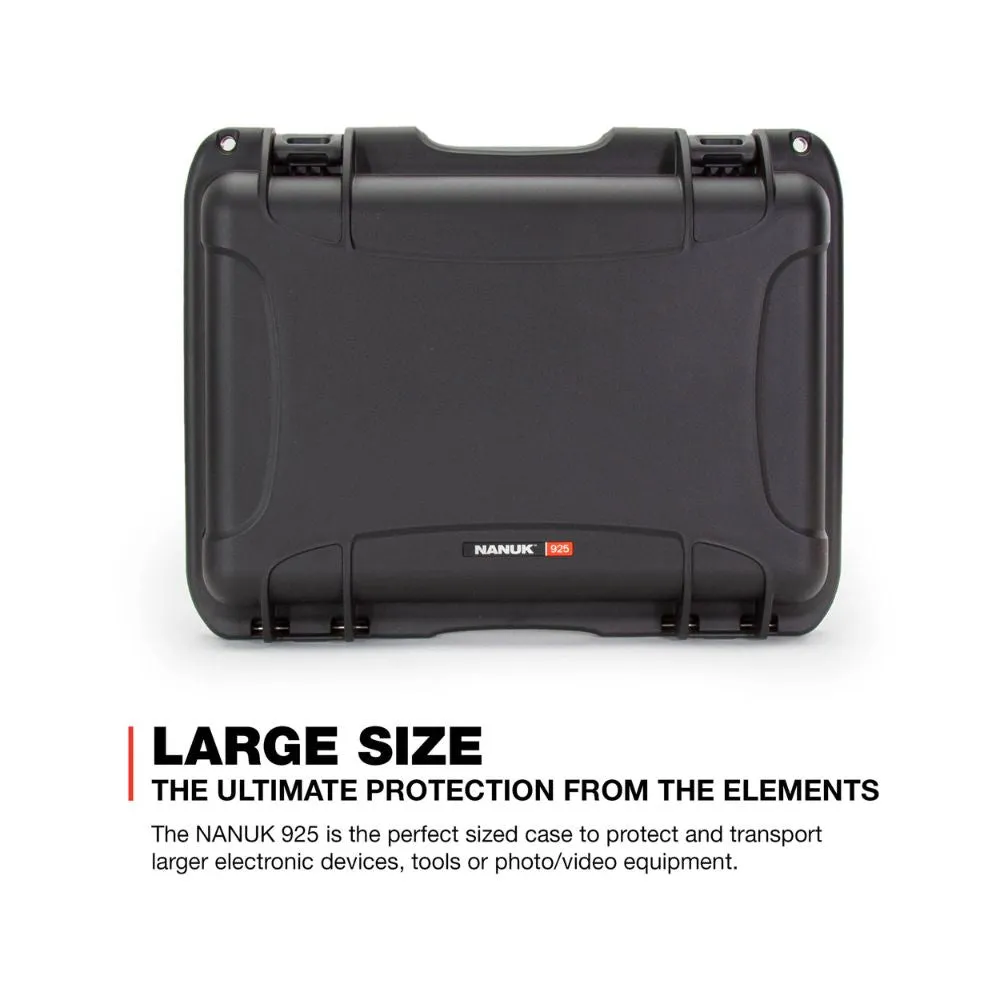 NANUK 925 - Black (Cubed Foam)